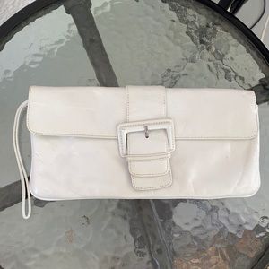 Hobo International Audrey White Leather Clutch